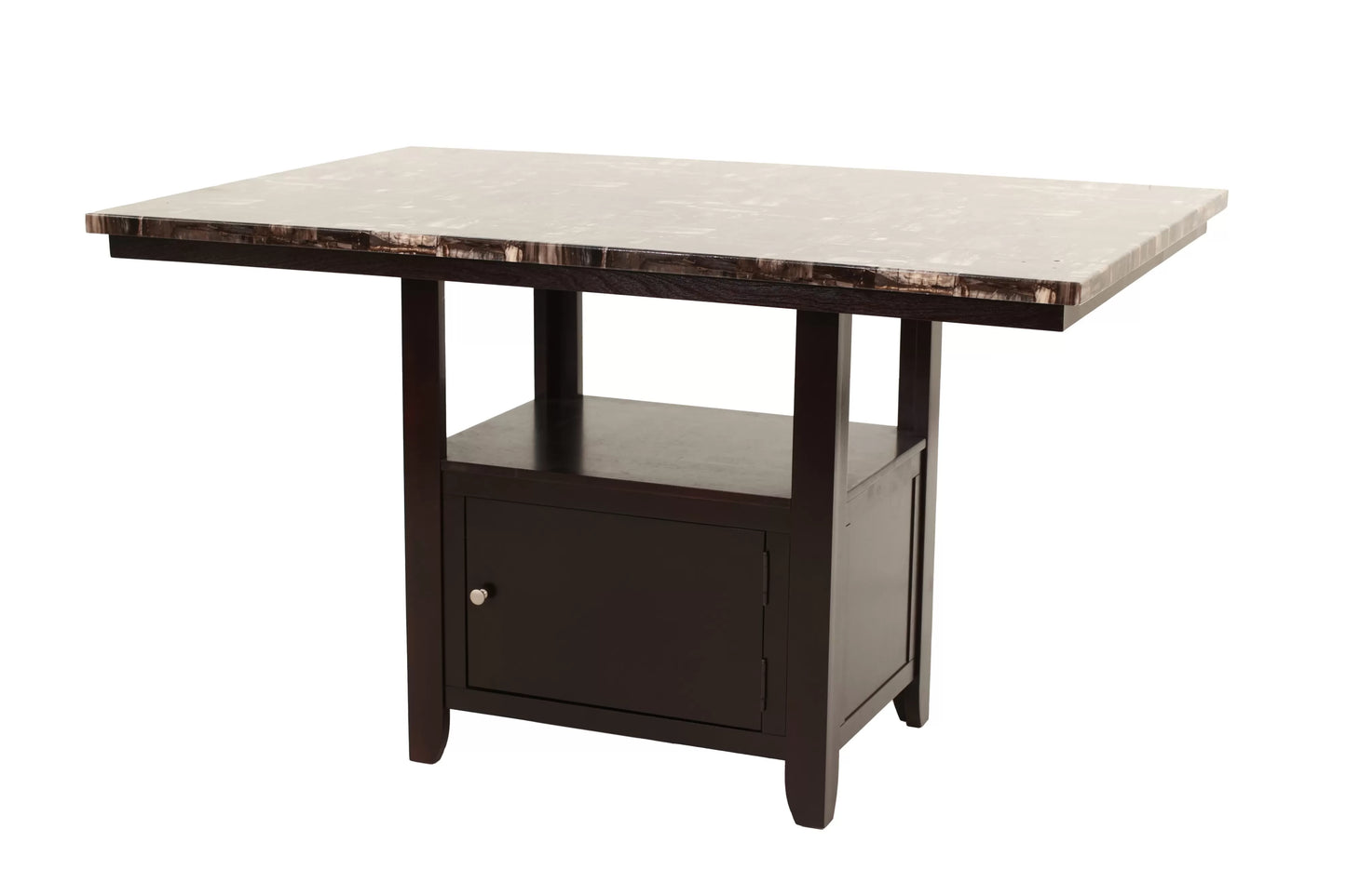 Casual Dining Table Set Under-Table Storage (Table + 4 Chairs + Bench)