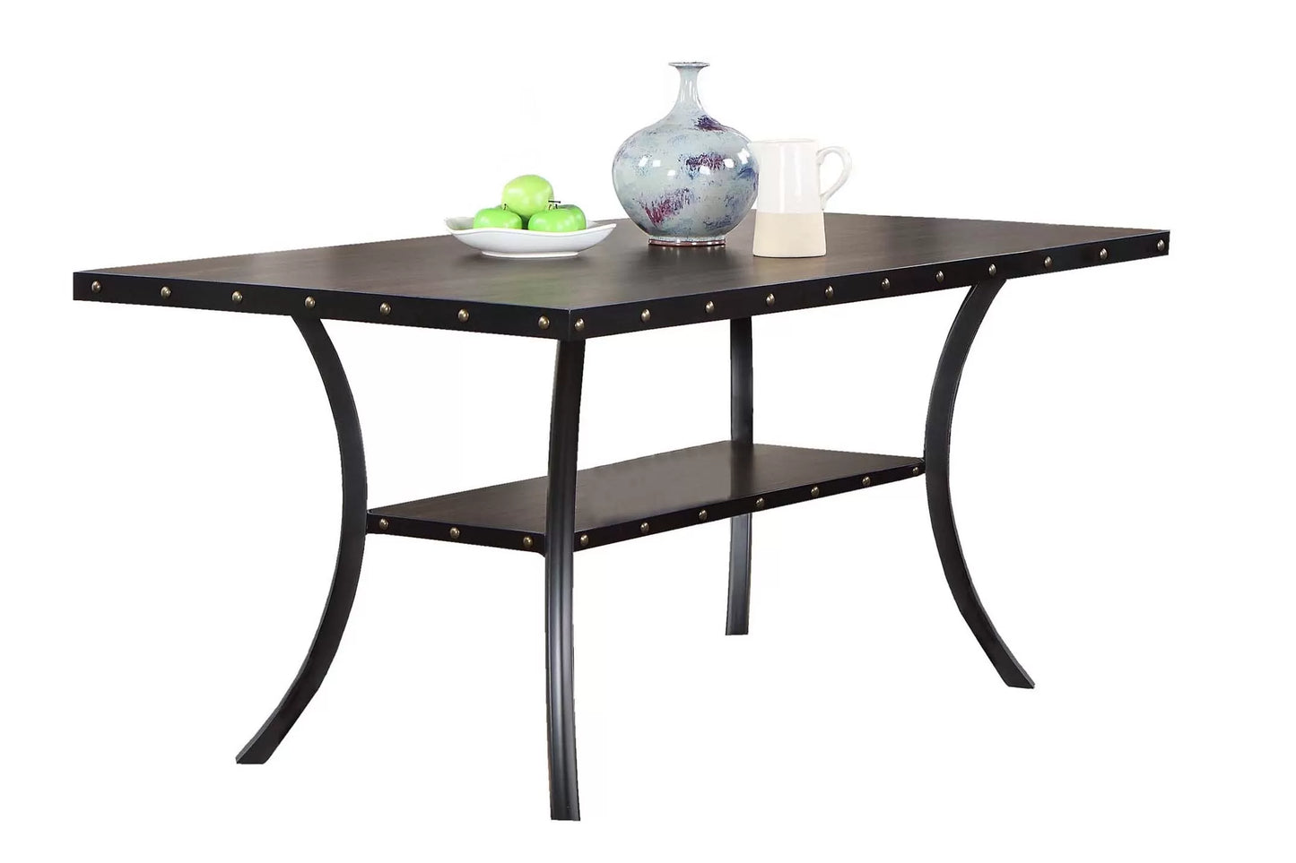 Casual Dining Table Set Under-Table Shelf (Table + 6 Chairs)