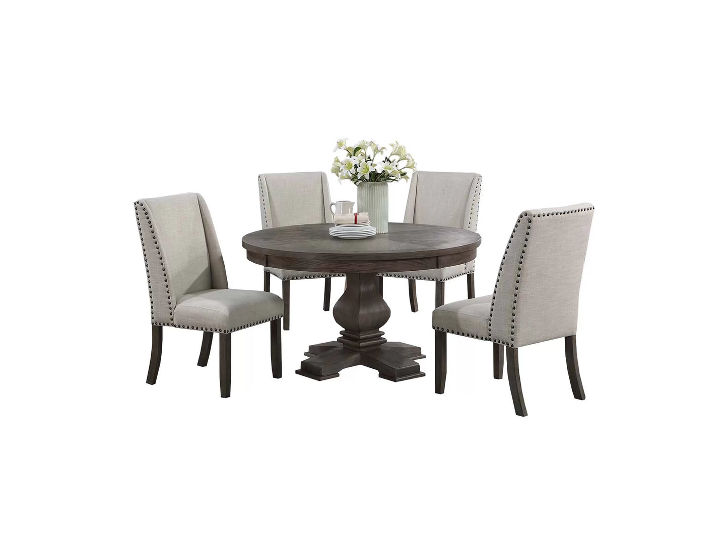 Formal Dining Set (Table + 4 Chairs)