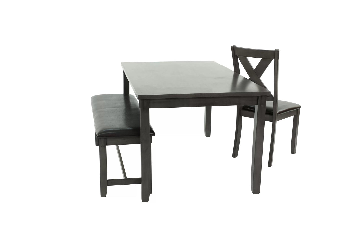 6-Pcs Dining Set (Table + 4 Chairs + Bench)