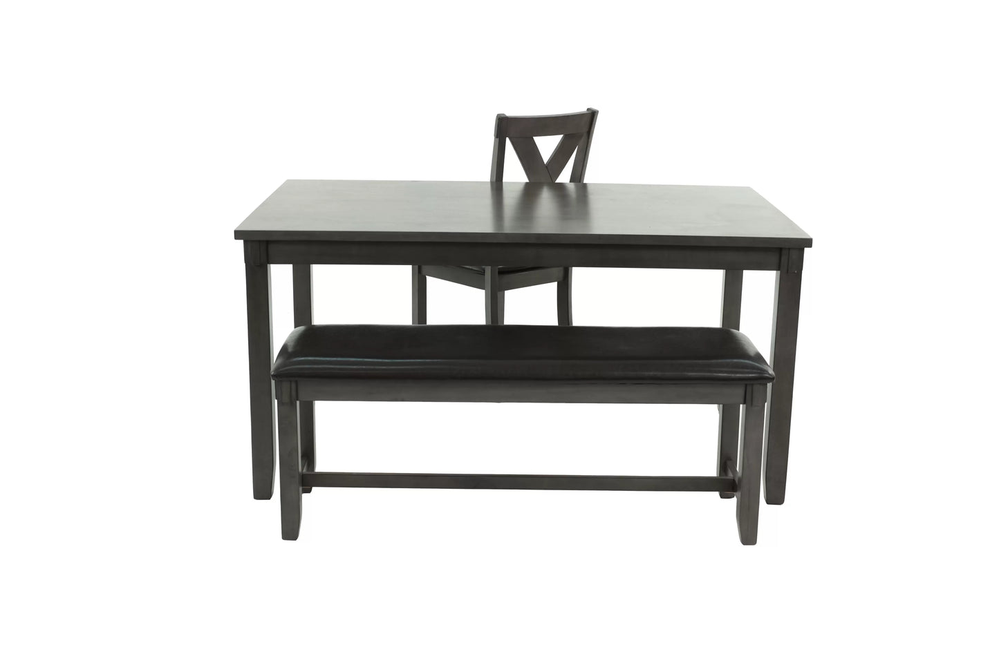 6-Pcs Dining Set (Table + 4 Chairs + Bench)