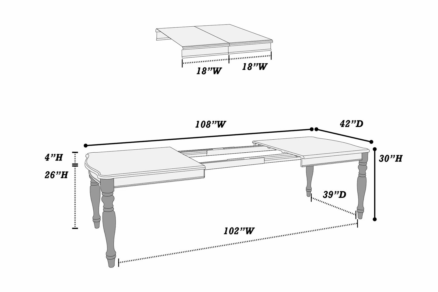 Formal Dining Set (Table + 8 Chairs)