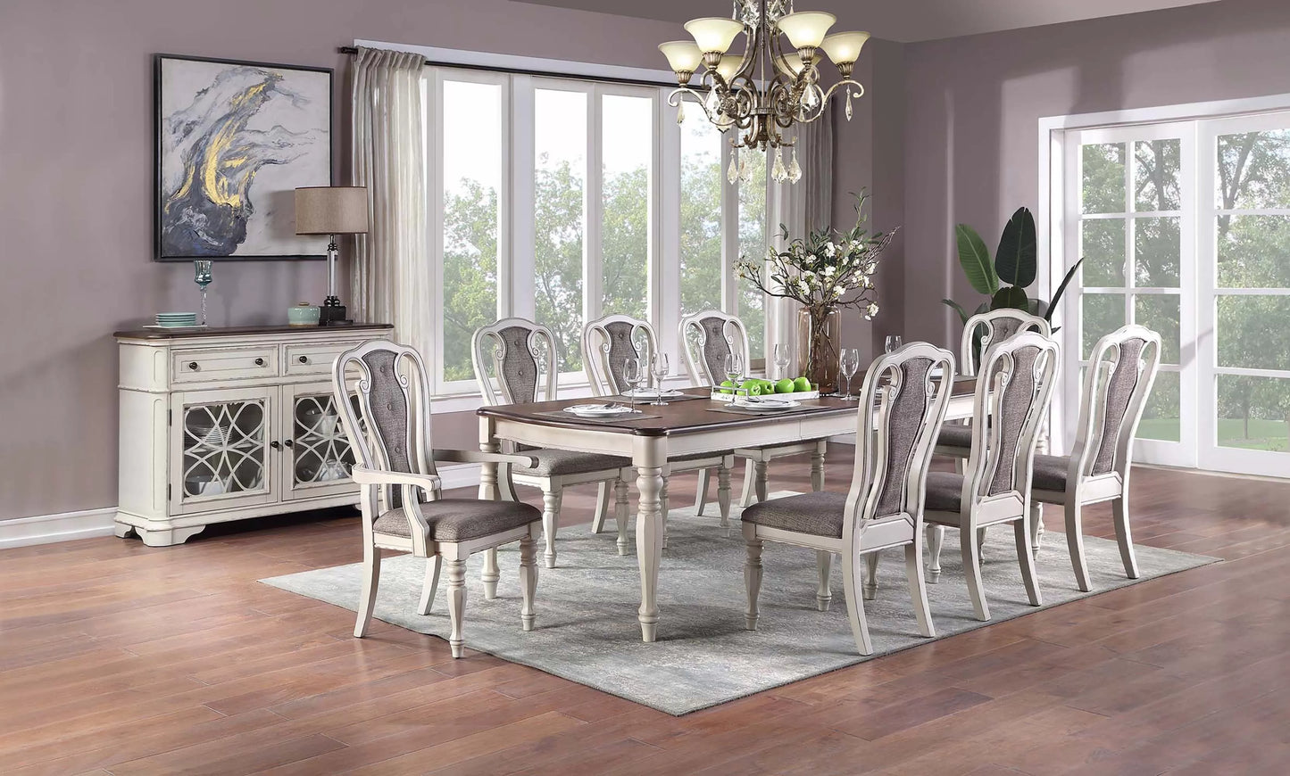 Formal Dining Set (Table + 8 Chairs)