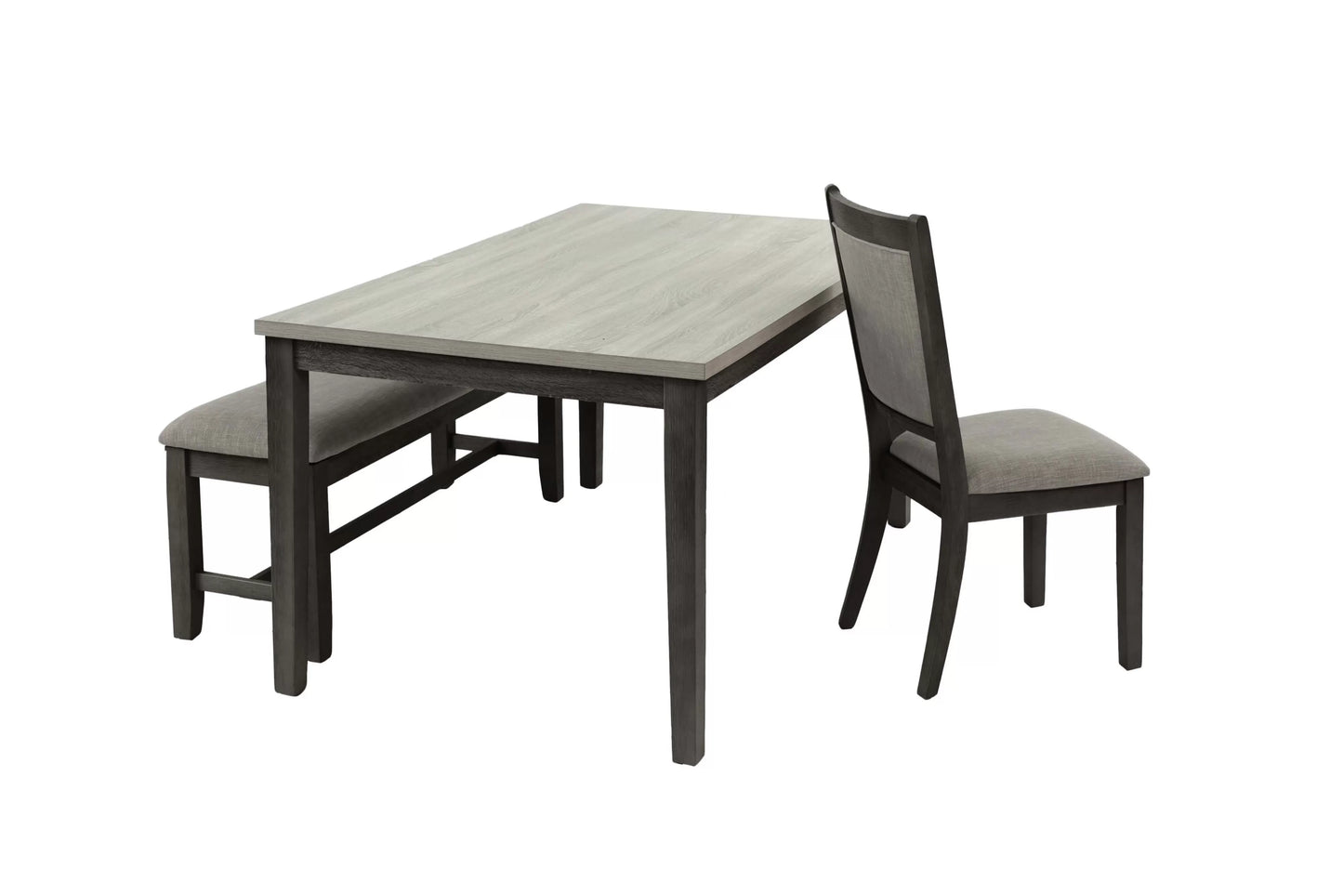 6-Pcs Dining Set (Table + 4 Chairs + Bench)