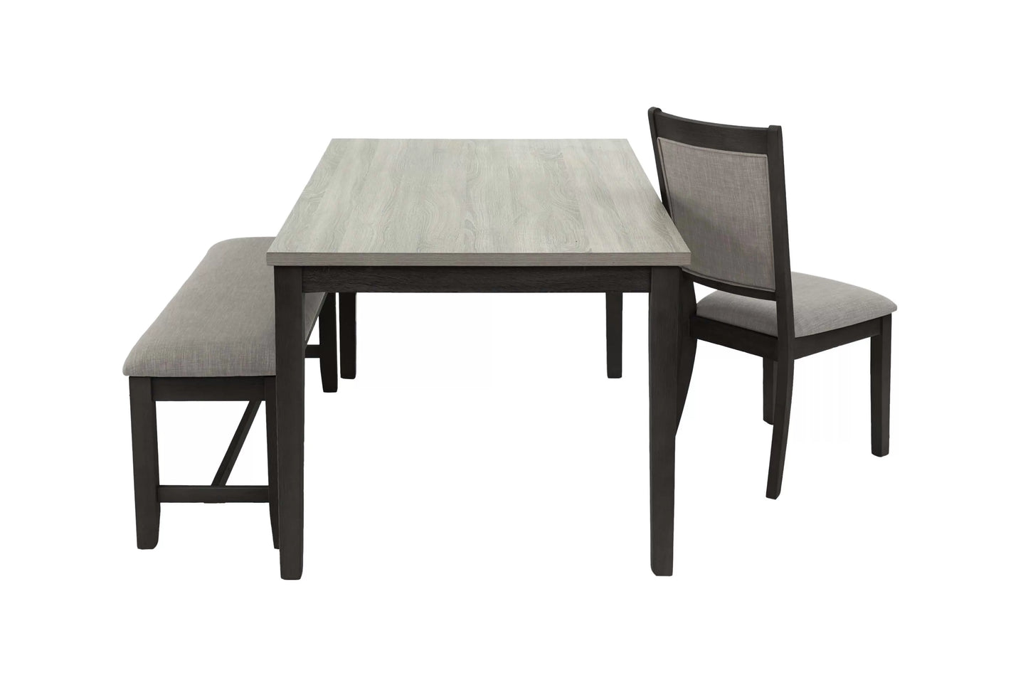 6-Pcs Dining Set (Table + 4 Chairs + Bench)