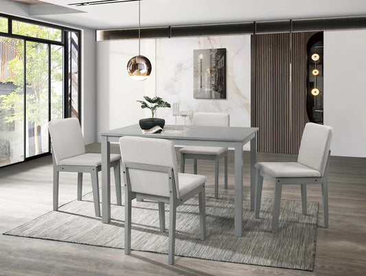 5 Piece Dining Set (Table + 4 Chairs)