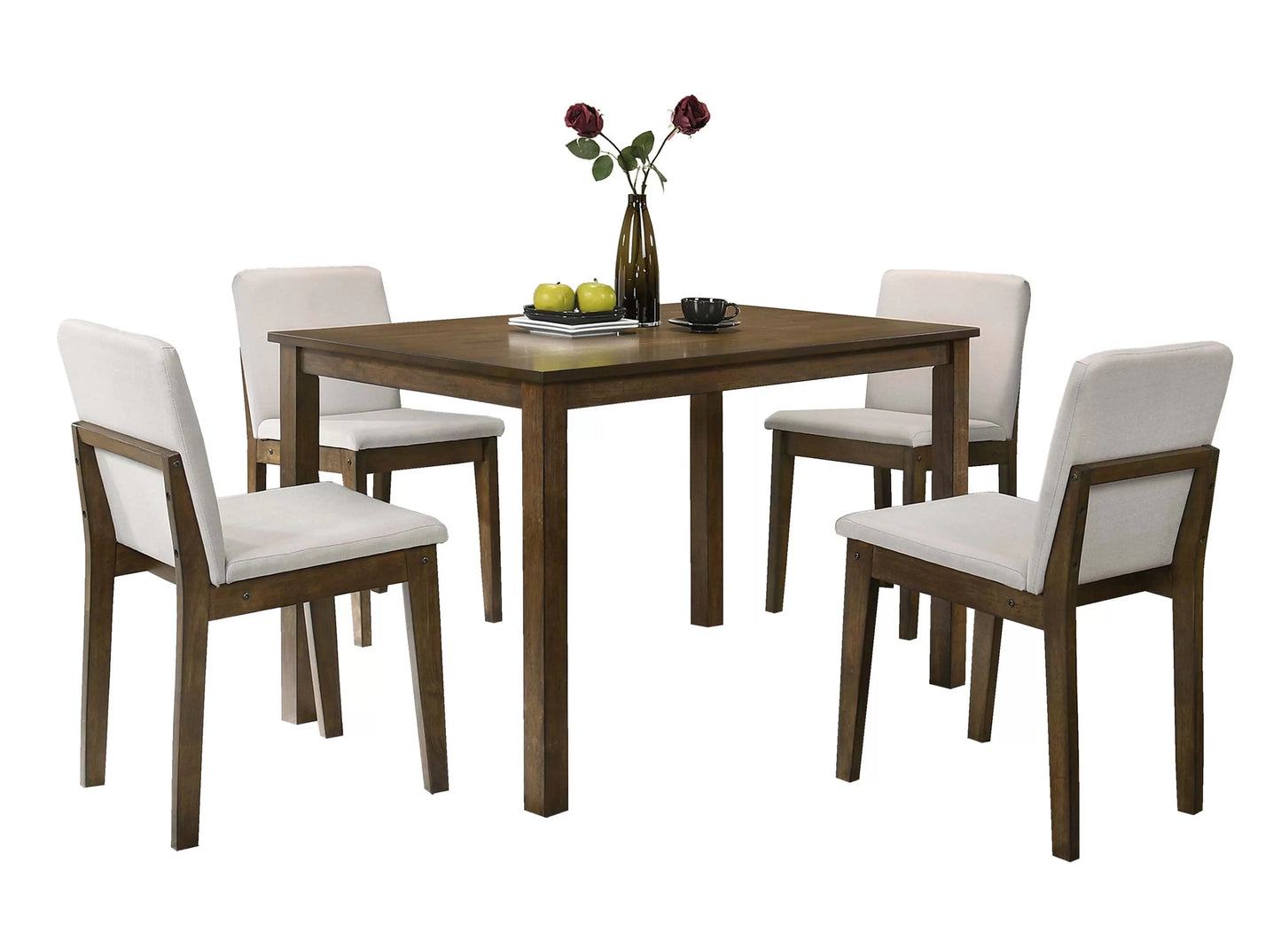 5 Piece Dining Set (Table + 4 Chairs)