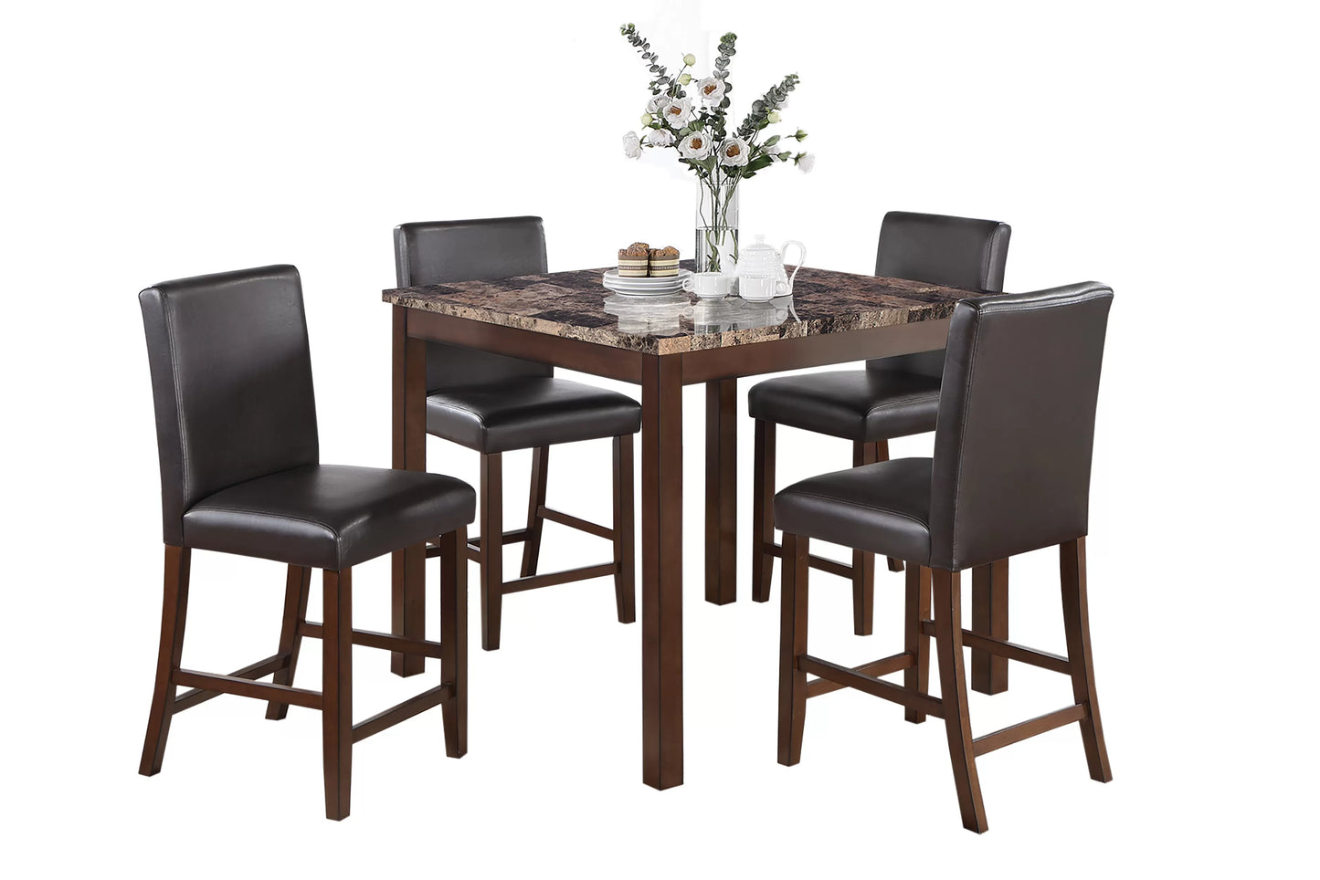 4-Seats Counter Height Dining Set