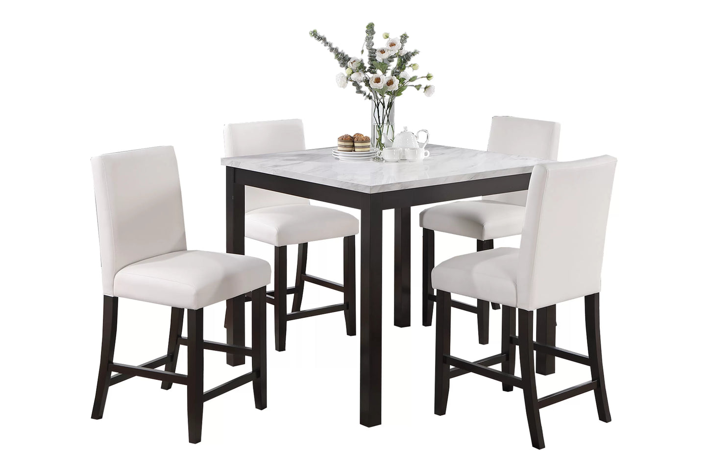 4-Seats Counter Height Dining Set