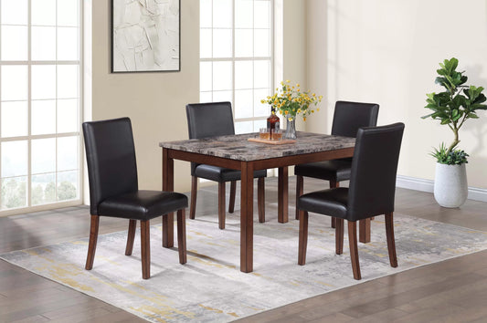 5-Piece Dining Set (Table + 4 Chairs)