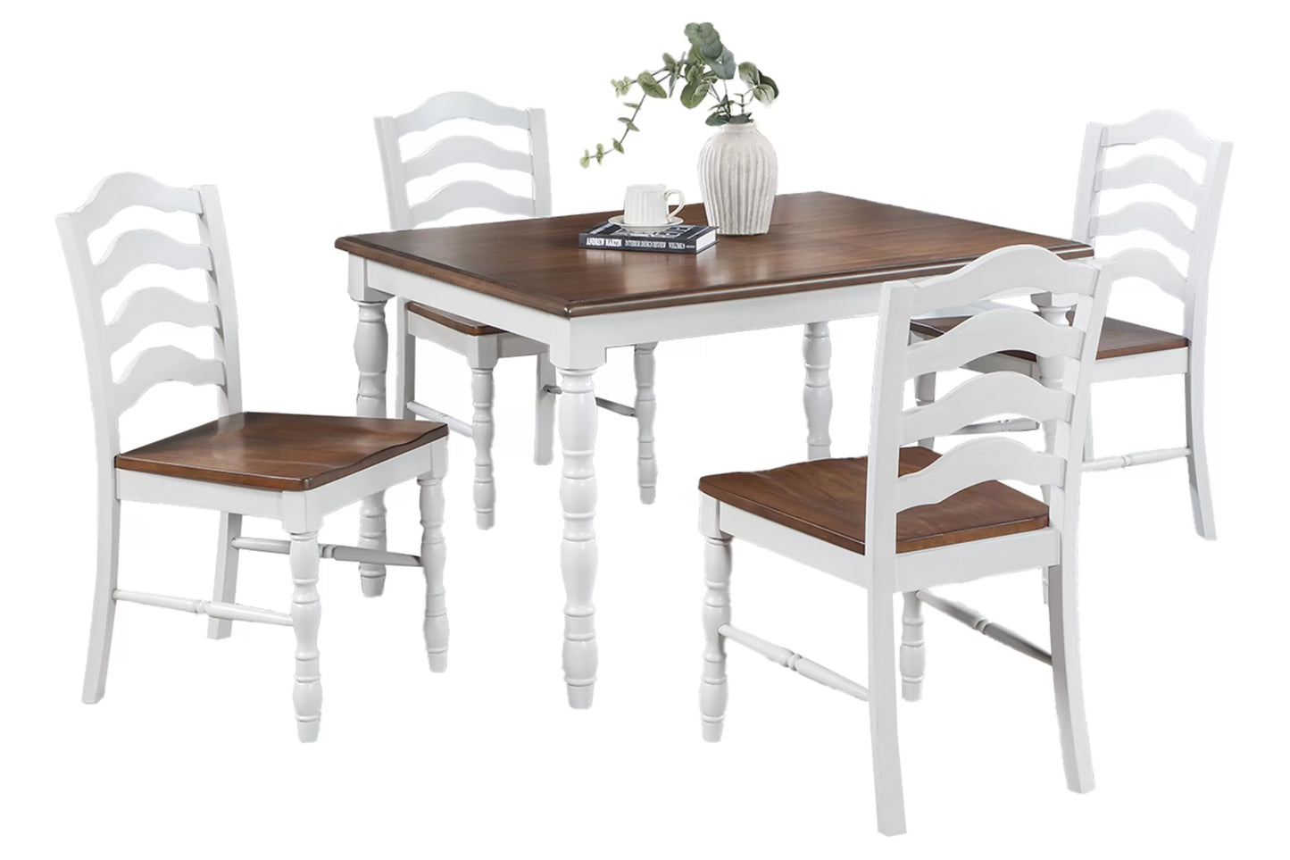 5-Pcs Dining Set (Table + 4 Chairs)
