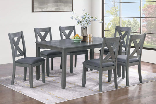 7-Piece Dining Set (Table + 6 Chairs)