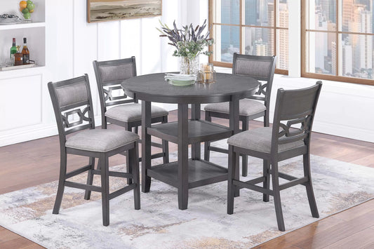 5-Piece Counter Height Table Dining Set (Table + 4 Chairs