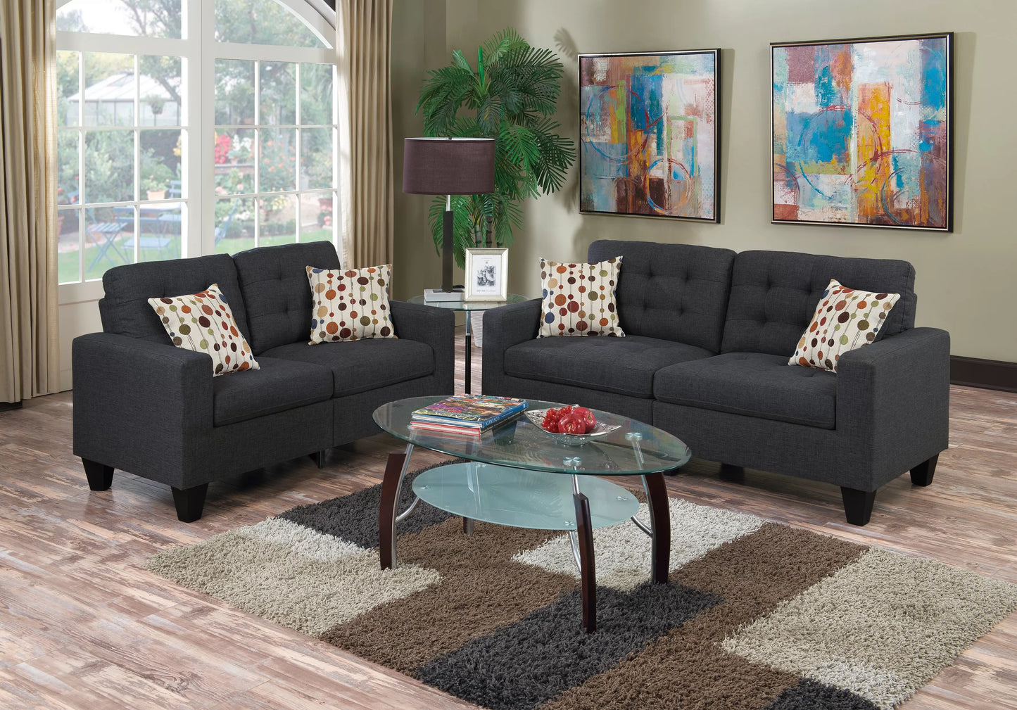 2-Pieces Sofa Set