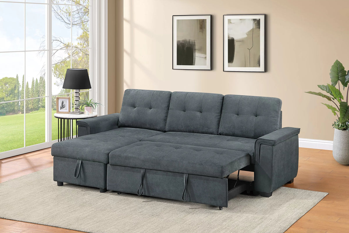 2-Pieces Reversible Convertible Sectional Sofa