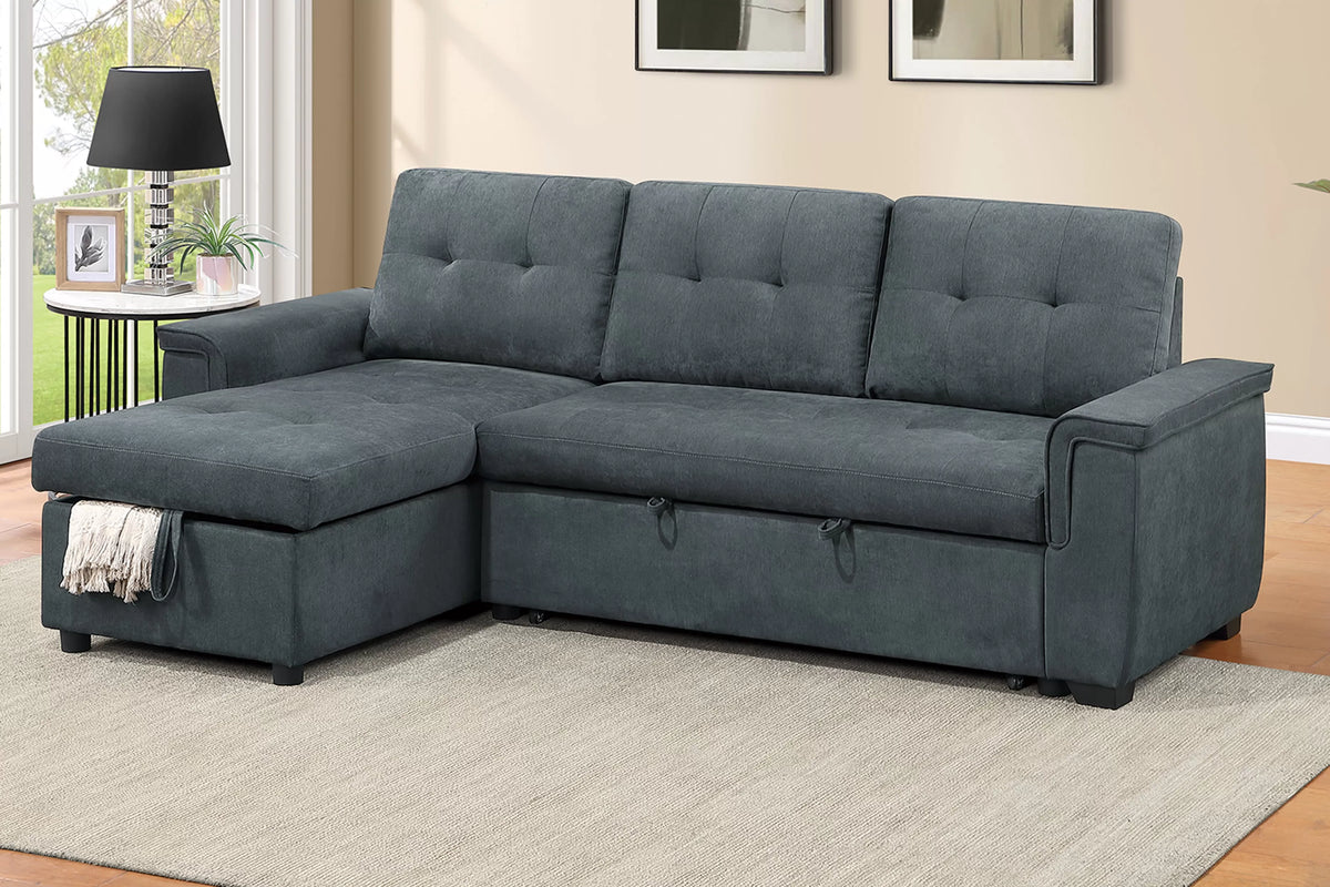 2-Pieces Reversible Convertible Sectional Sofa