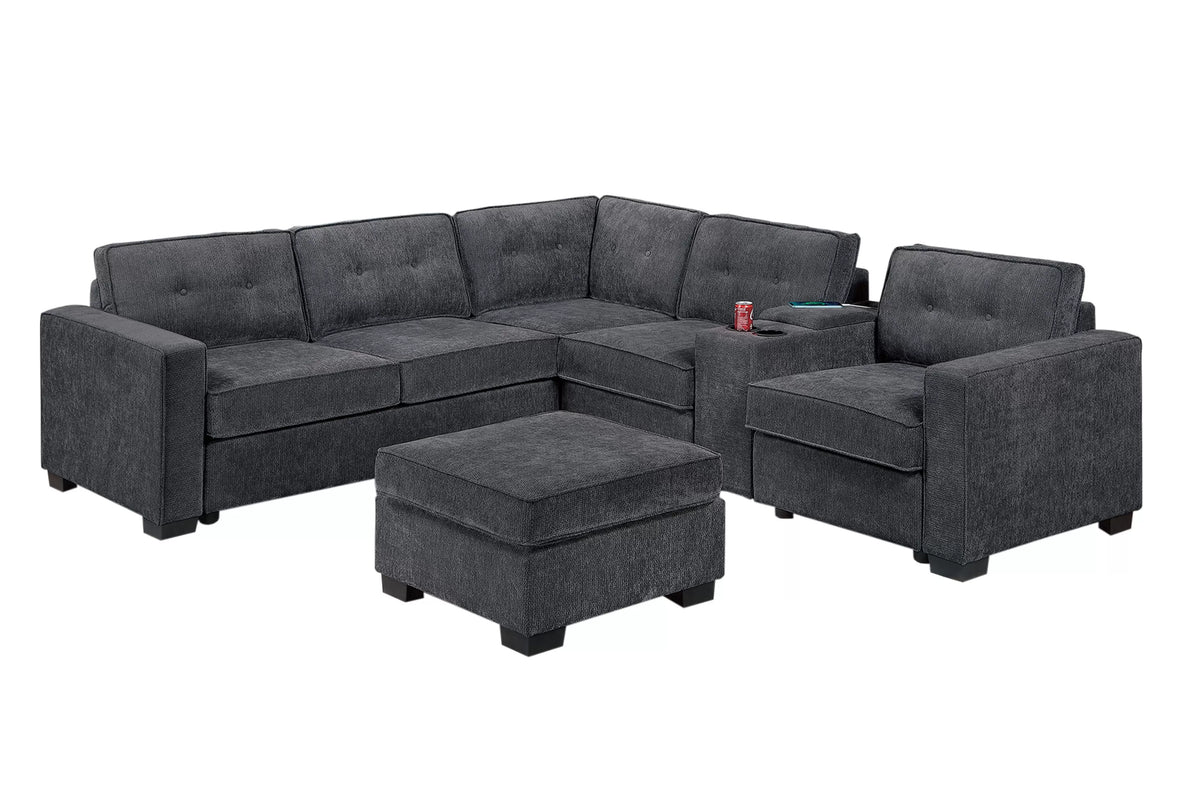 4-Pieces Sectional Sofa Set