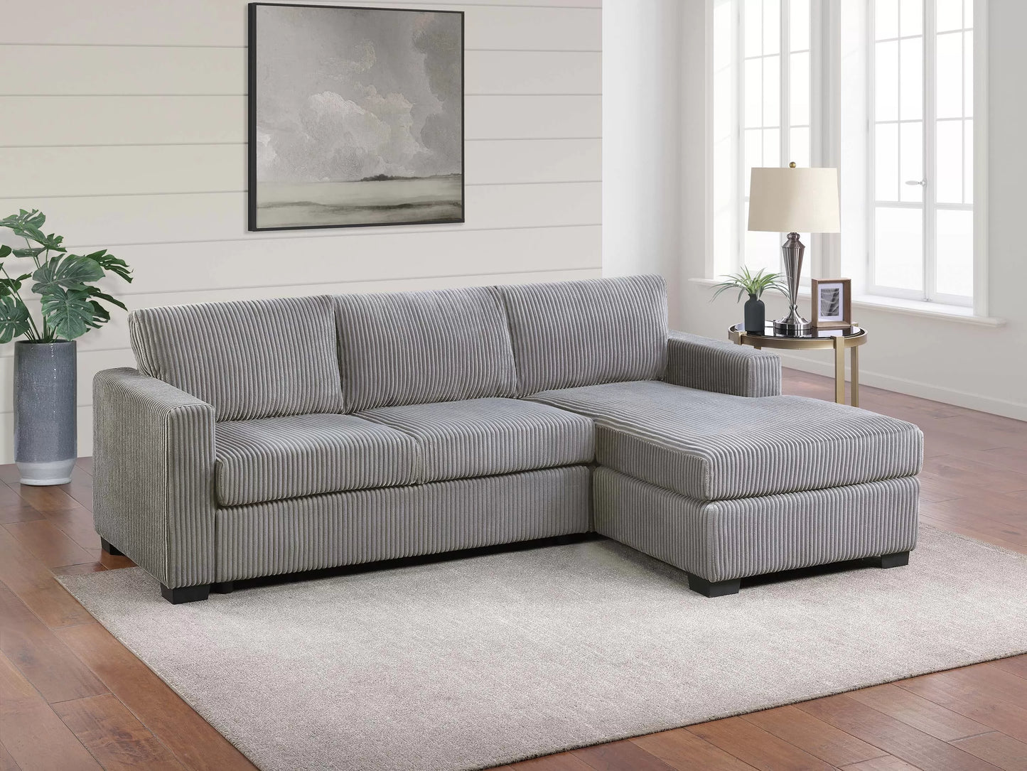 2-Pieces All-In-One Sectional Sofa