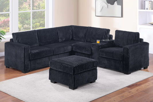4-Pieces Reversible Sofa Set