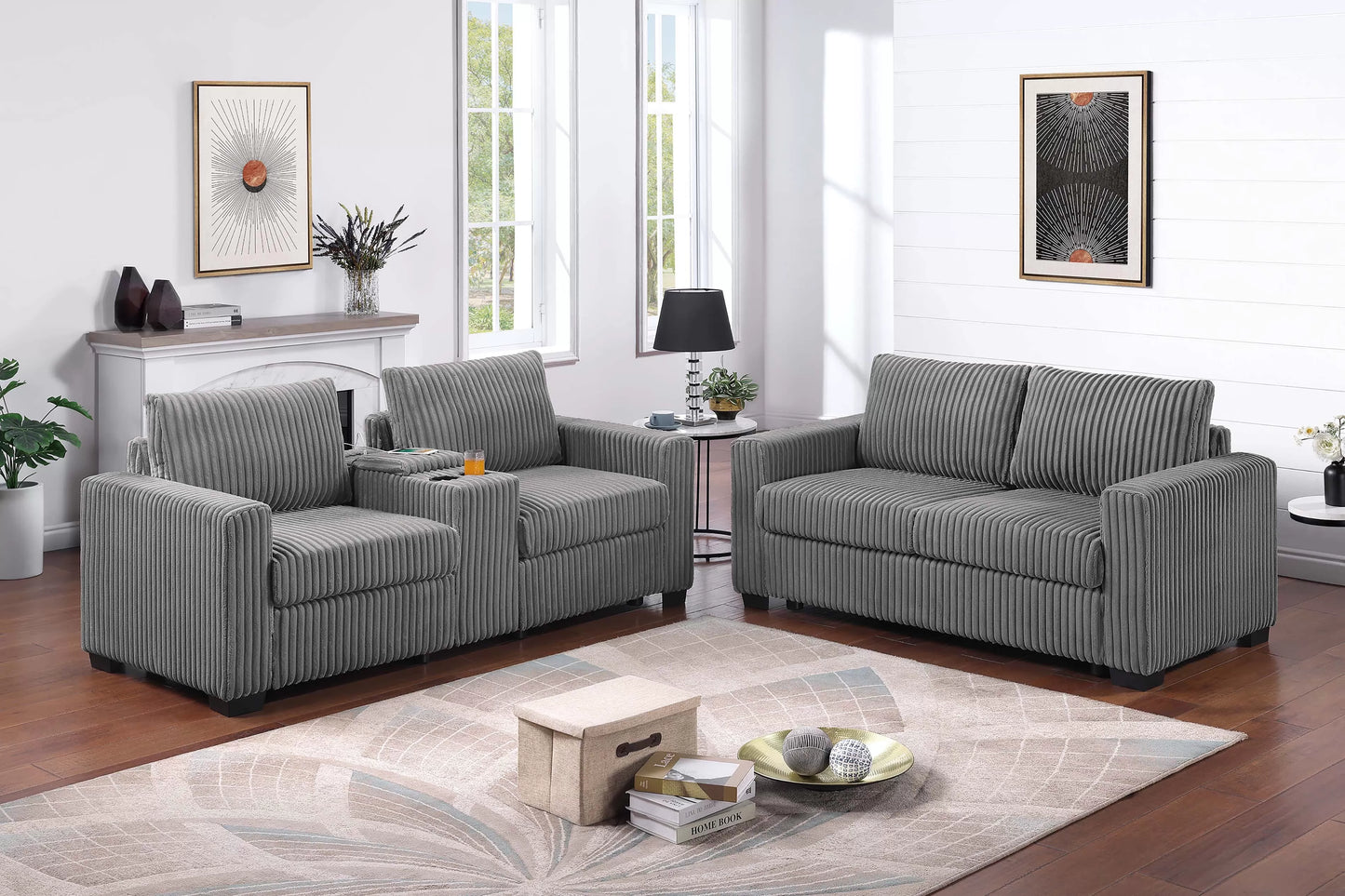 2-Pieces Sofa Set