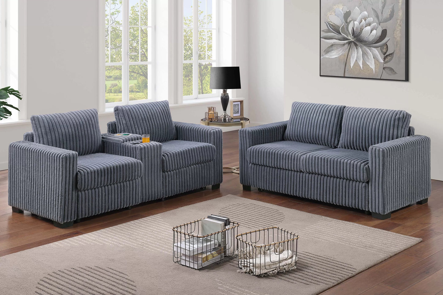 2-Pieces Sofa Set