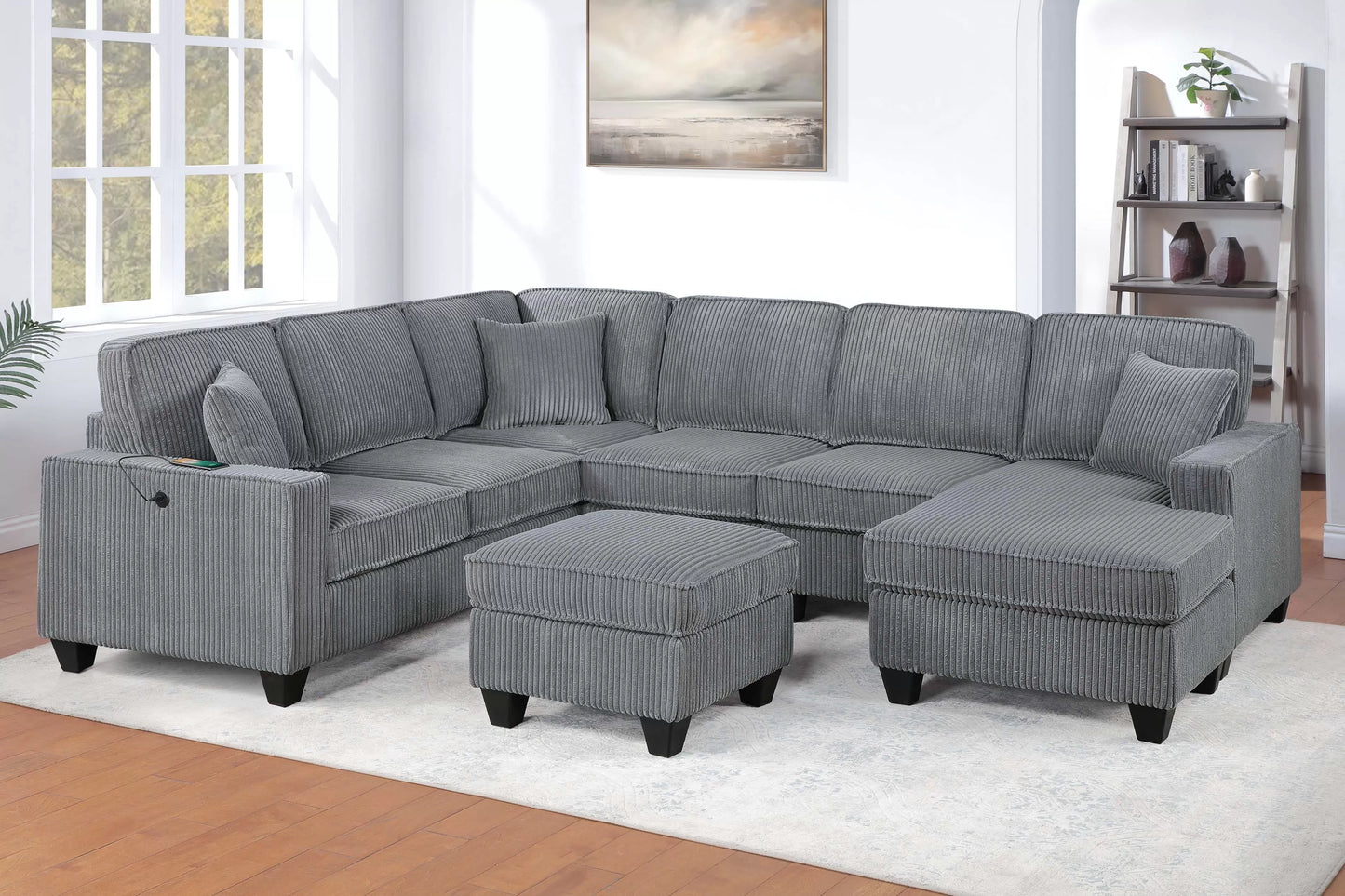 5-Pieces Sectional Sofa Set
