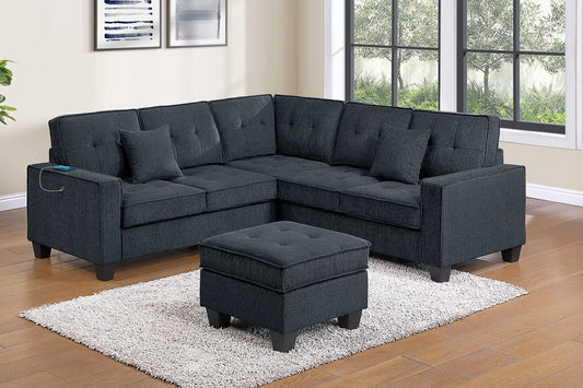 4-Pieces Sectional Sofa Set