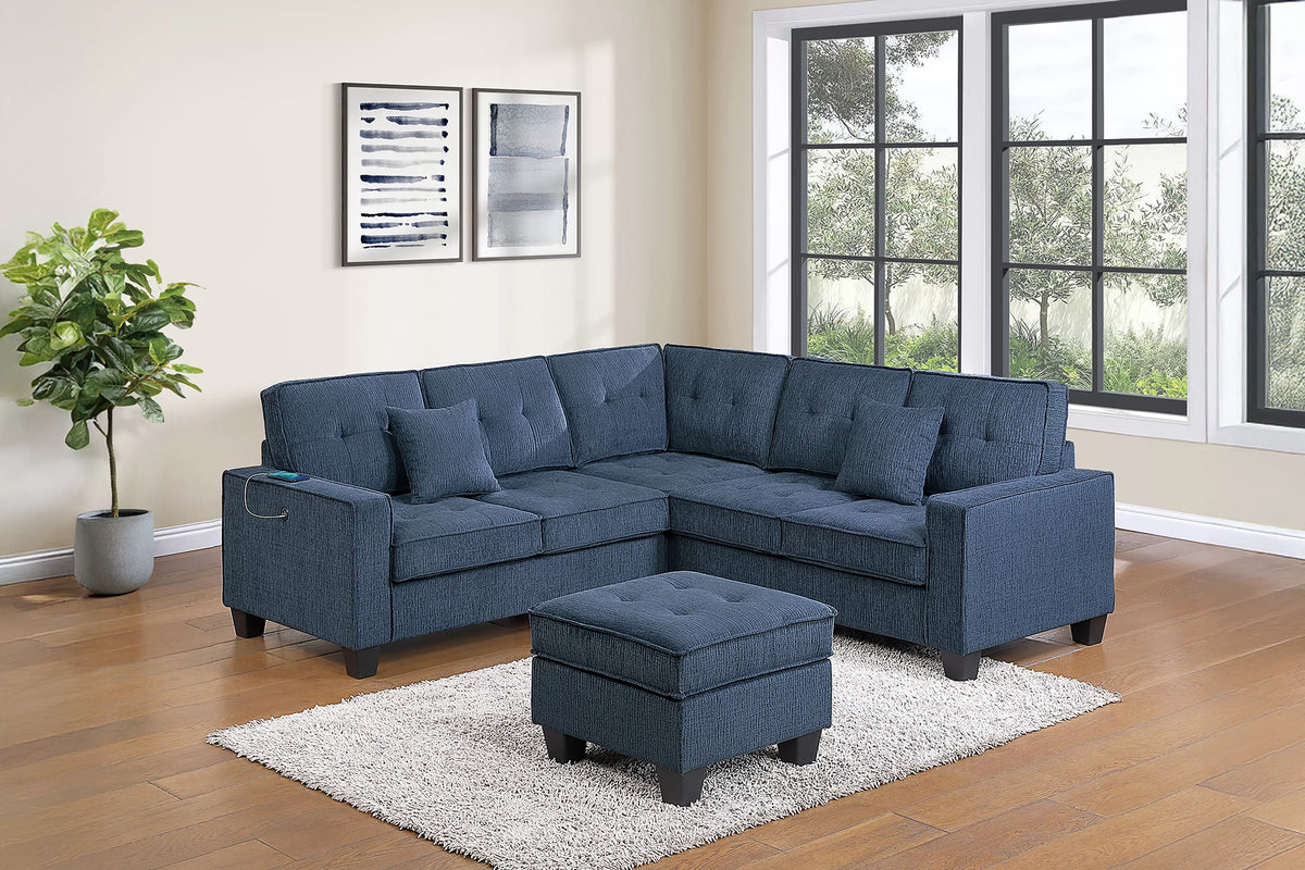4-Pieces Sectional Sofa Set
