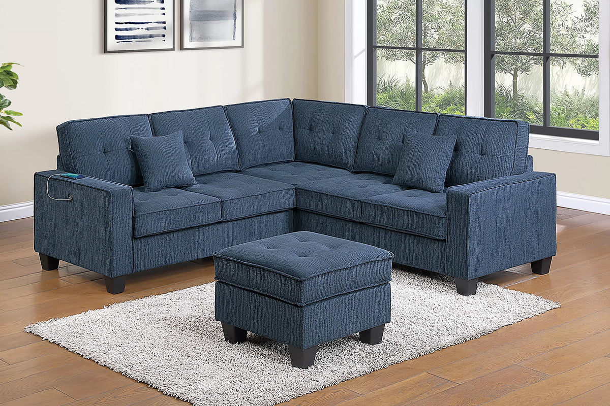 4-Pieces Sectional Sofa Set