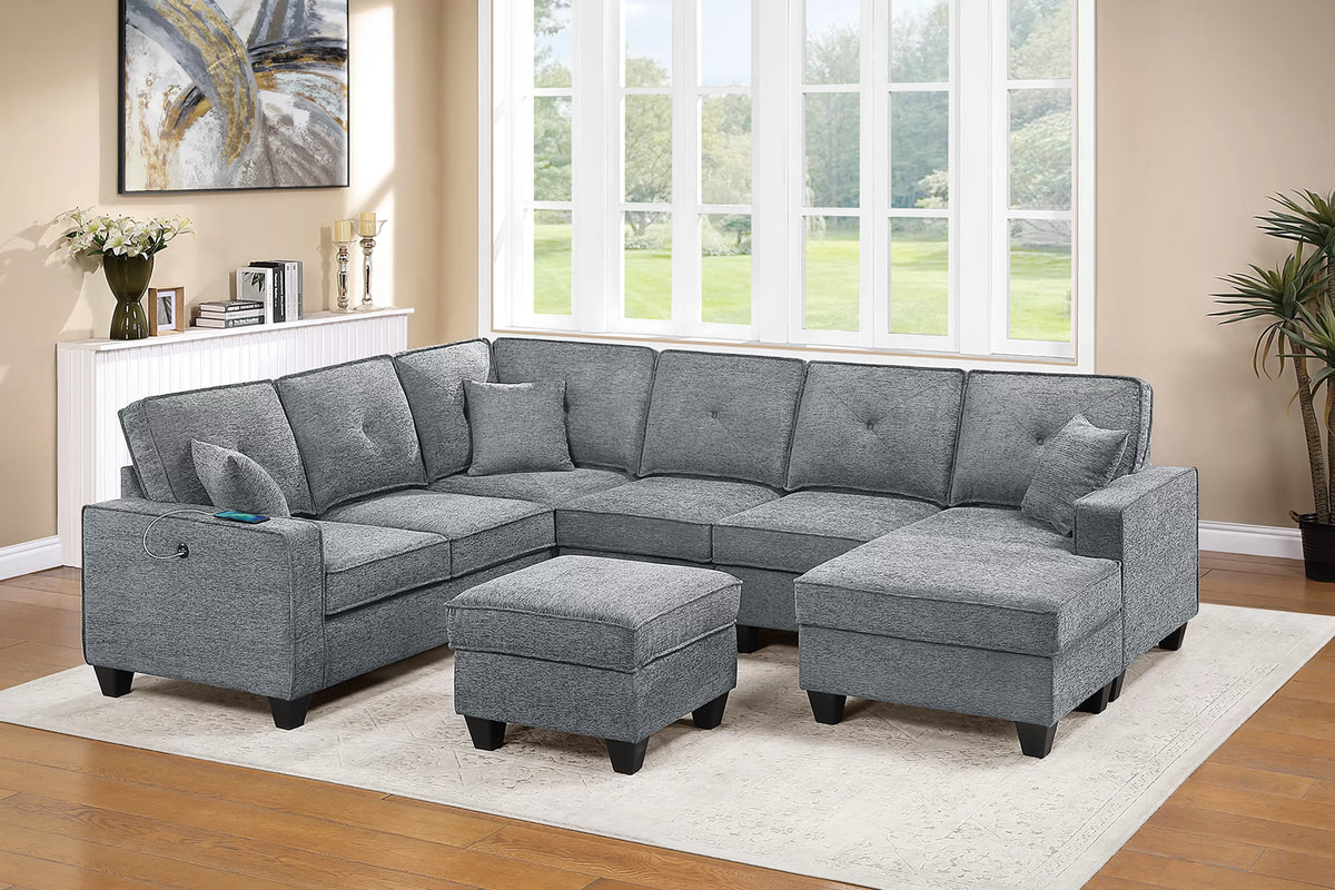 5-Pieces Sectional Sofa Set