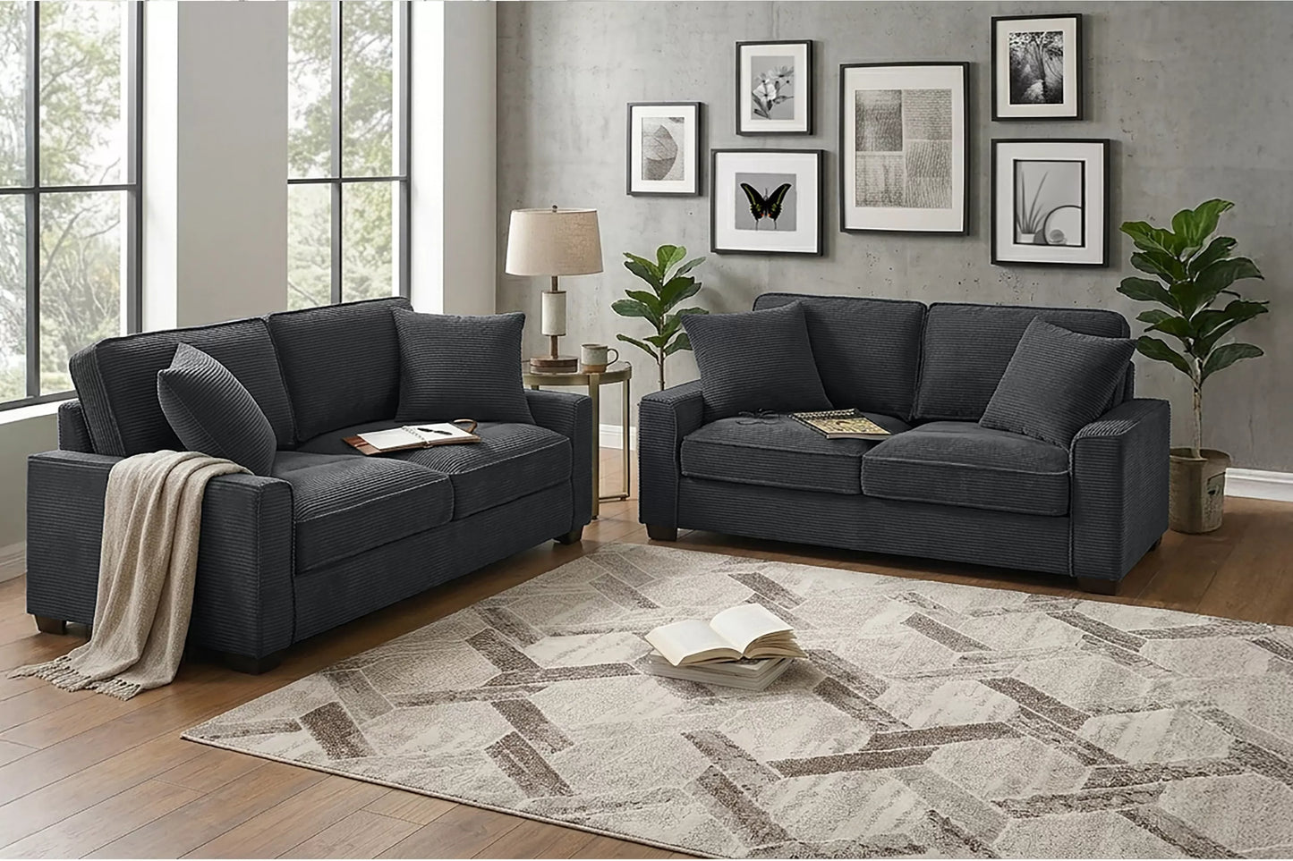 2-Pieces Sofa Set