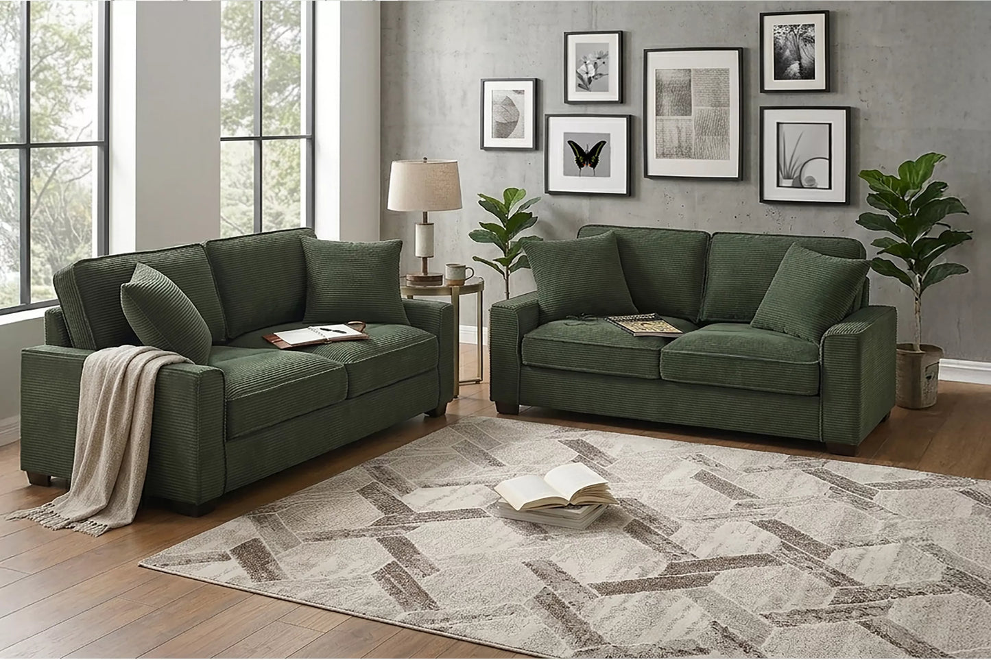2-Pieces Sofa Set