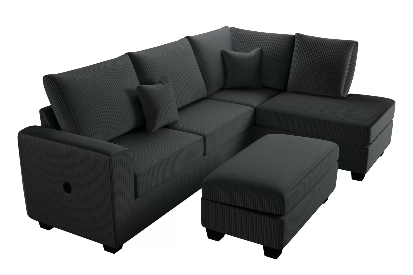 3-Pieces Sectional Sofa Set