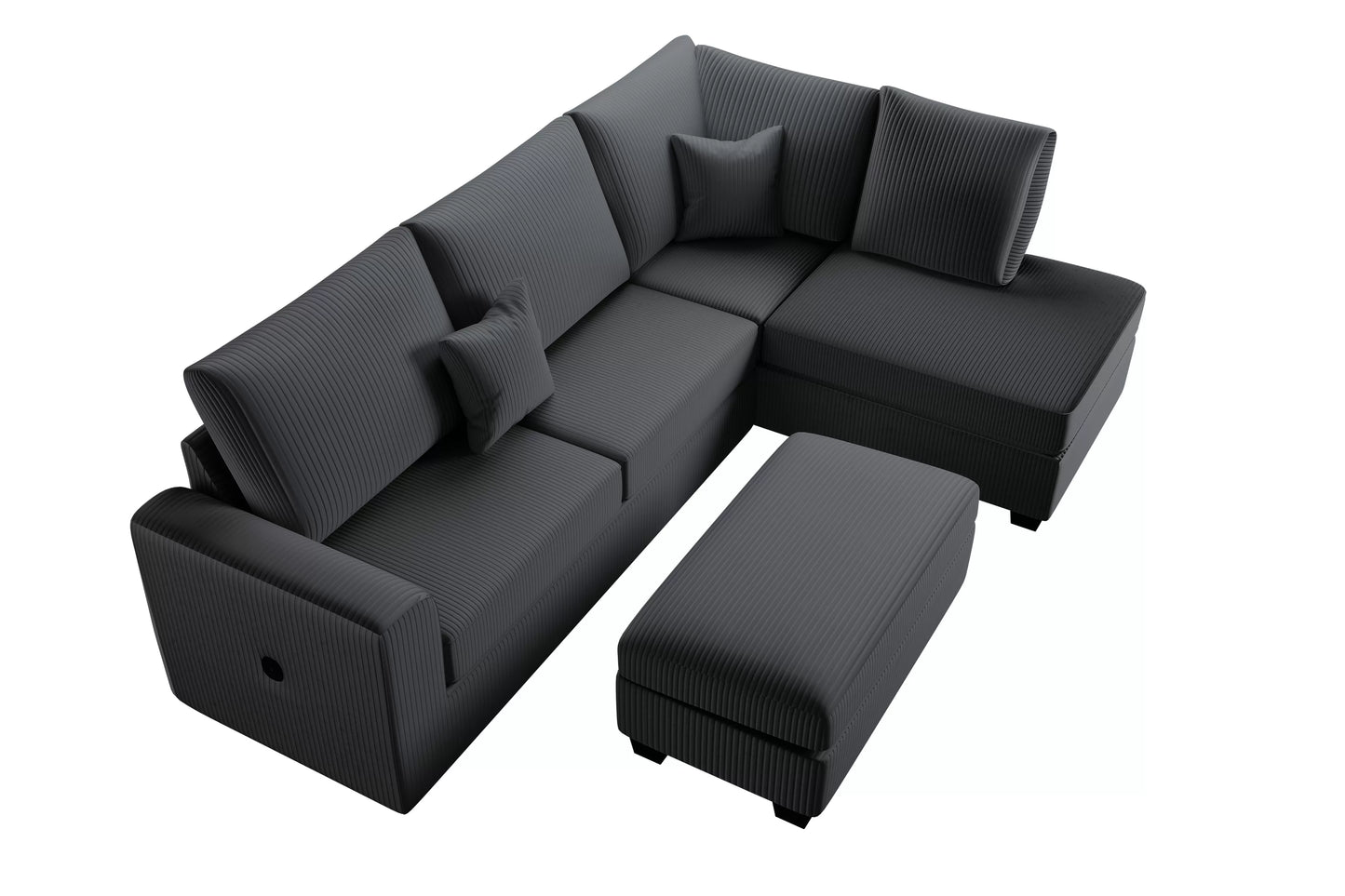 3-Pieces Sectional Sofa Set