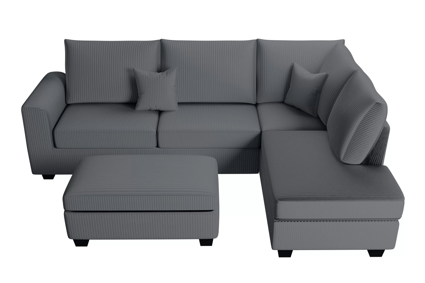 3-Pieces Sectional Sofa Set