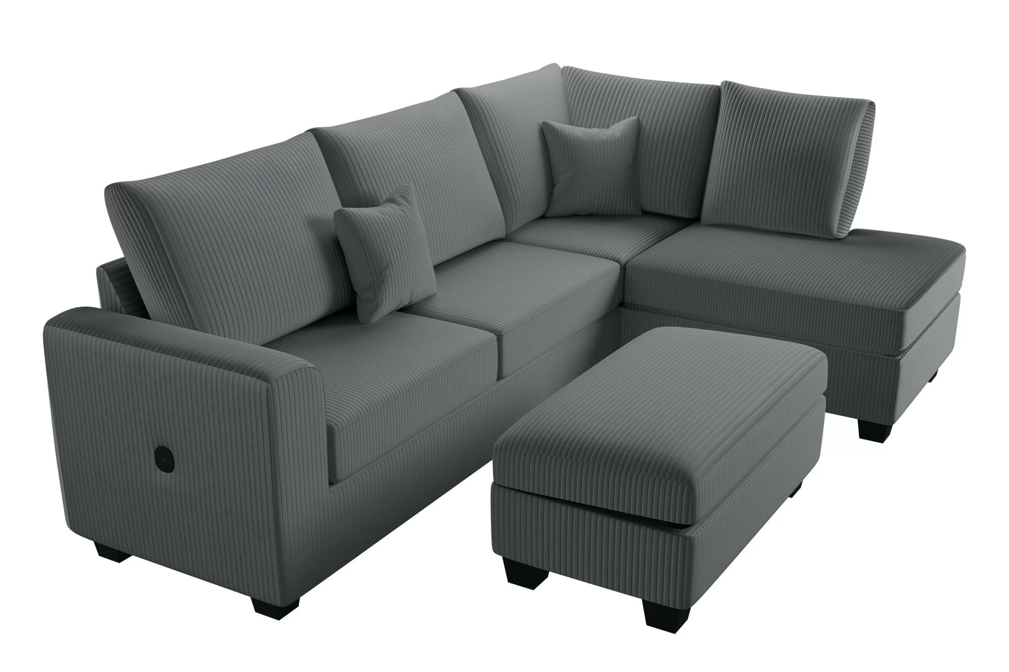 3-Pieces Sectional Sofa Set