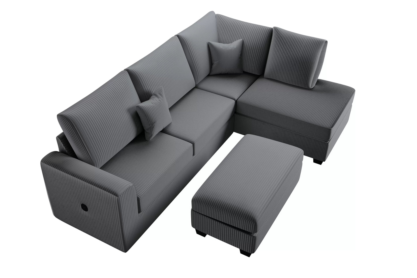 3-Pieces Sectional Sofa Set