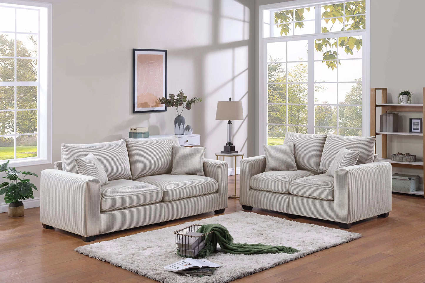 2-Pieces Sofa Set