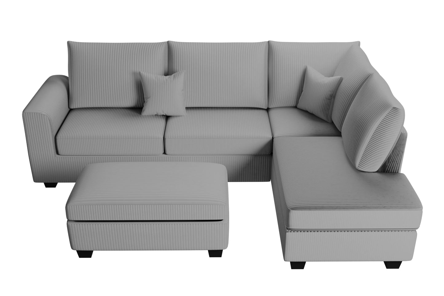 3-Pieces Sectional Sofa Set