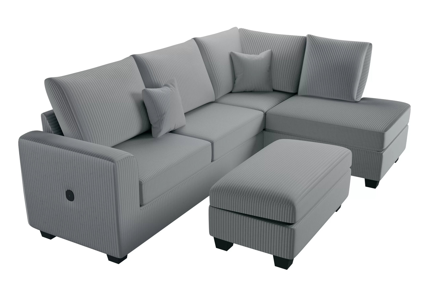 3-Pieces Sectional Sofa Set