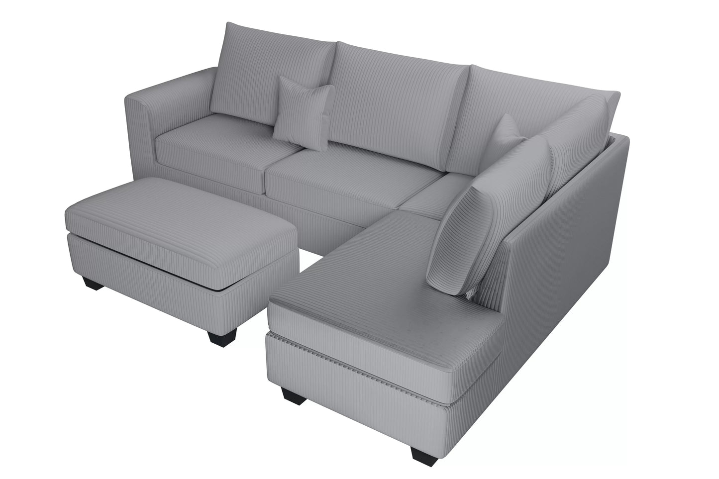 3-Pieces Sectional Sofa Set