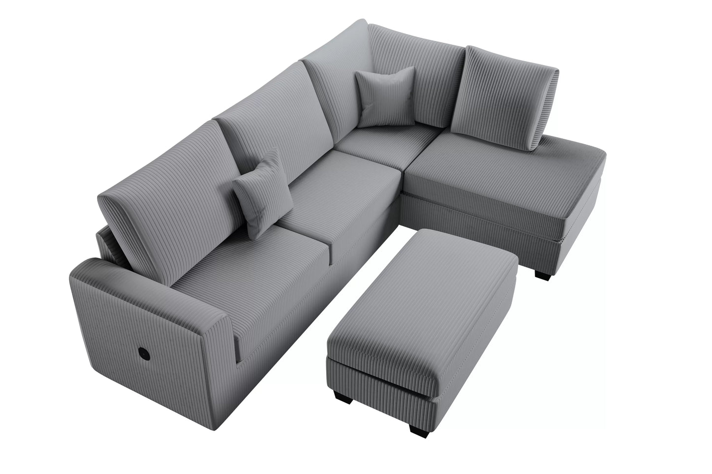 3-Pieces Sectional Sofa Set