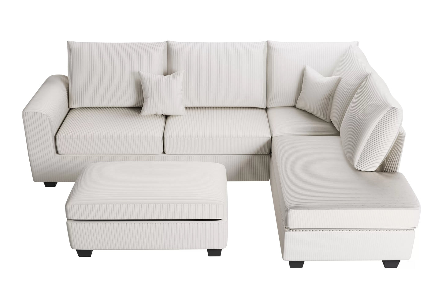 3-Pieces Sectional Sofa Set
