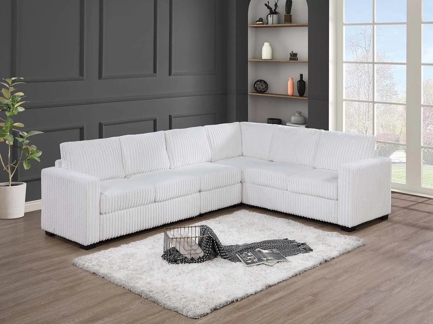 4-Pieces Sectional Sofa