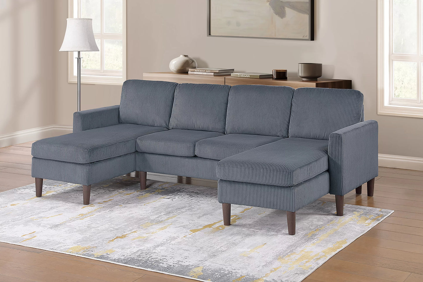 3-Pieces All-In-One Sectional Sofa