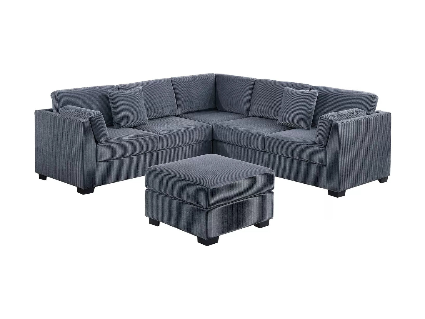 4-Pieces Sectional Sofa Set