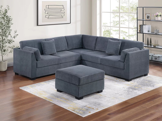 4-Pieces Sectional Sofa Set