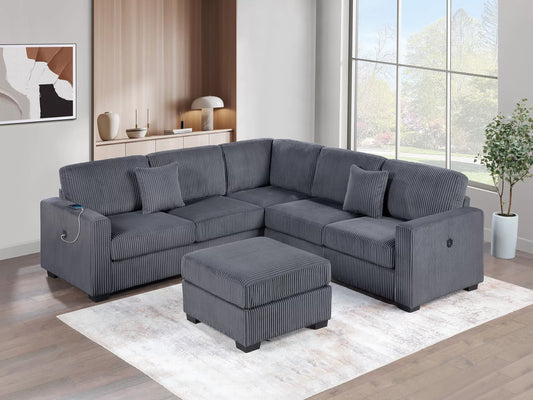 4-Pieces Sectional Sofa Set