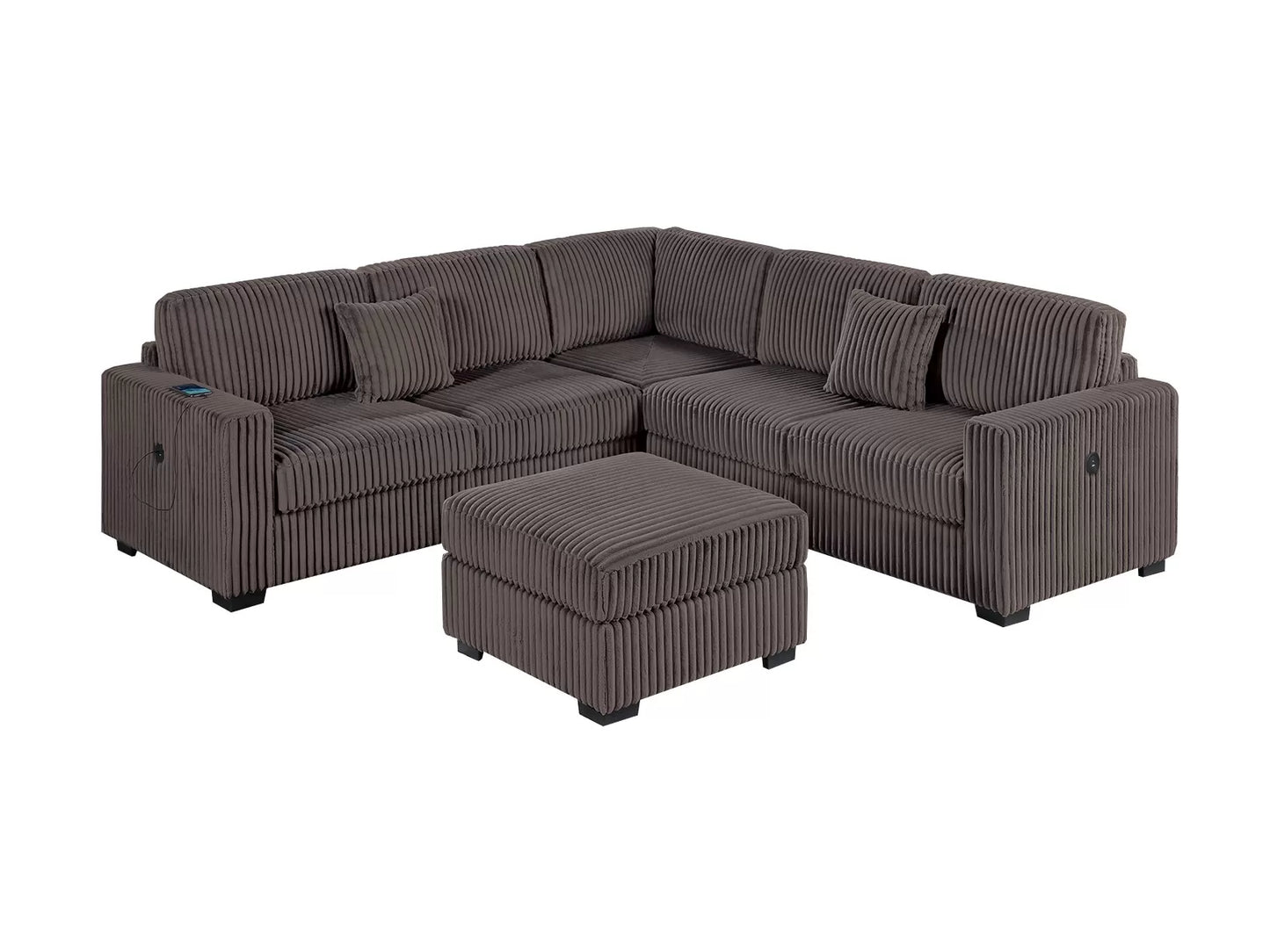 4-Pieces Sectional Sofa Set