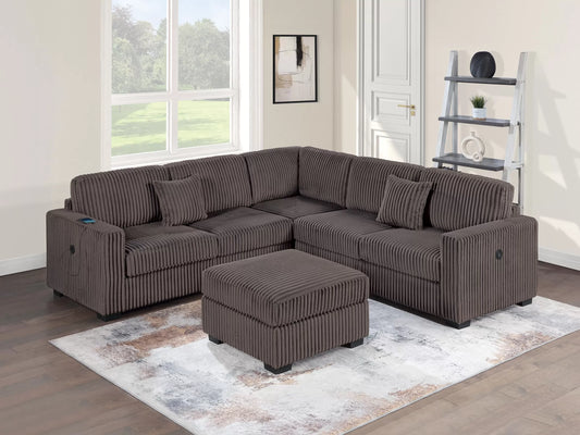4-Pieces Sectional Sofa Set